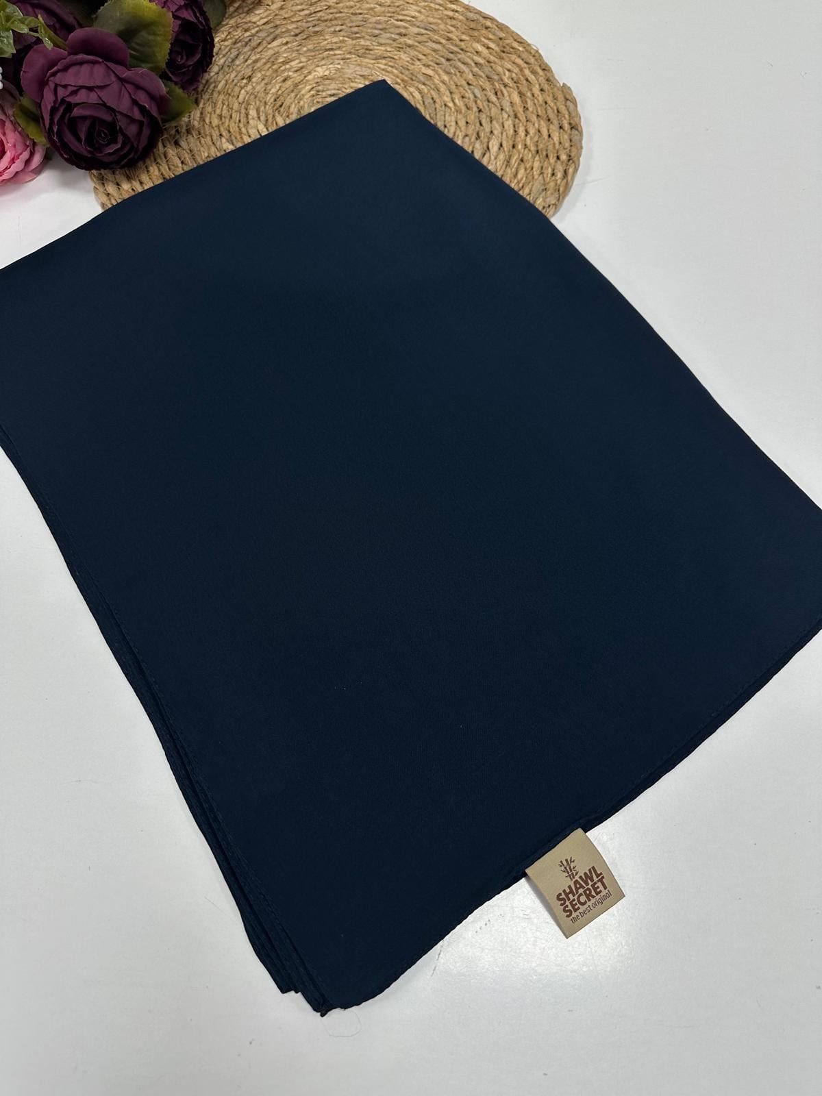 Doğal Bambu Şal Koyu Lacivert SWL0105