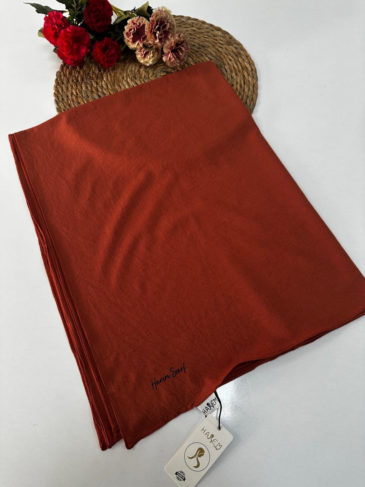 Harem Asya Pamuk Şal Kiremit HFA0146