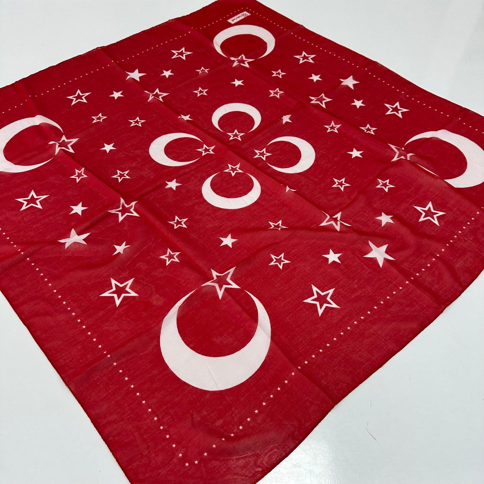 Kırmızı Ay Yıldız Yazma DY0301