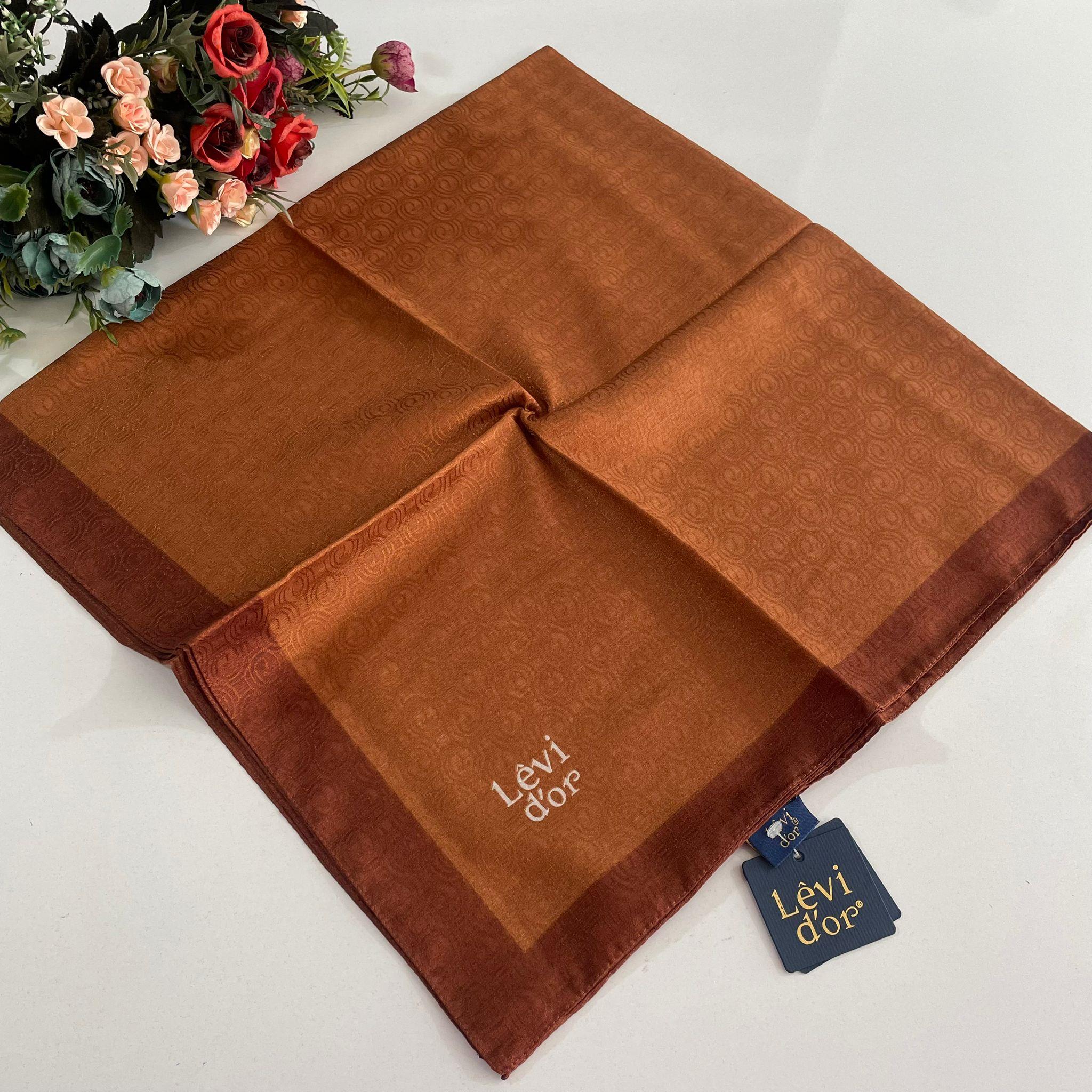 Levidor Premium Monogram Eşarp Taba-Tarçın GX0206