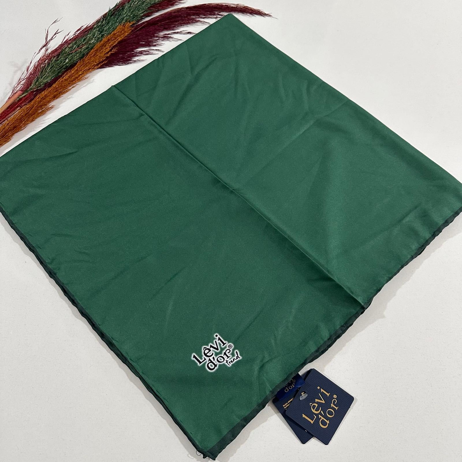 Levi'dor Trend Düz Renk Eşarp Zümrüt LVB62