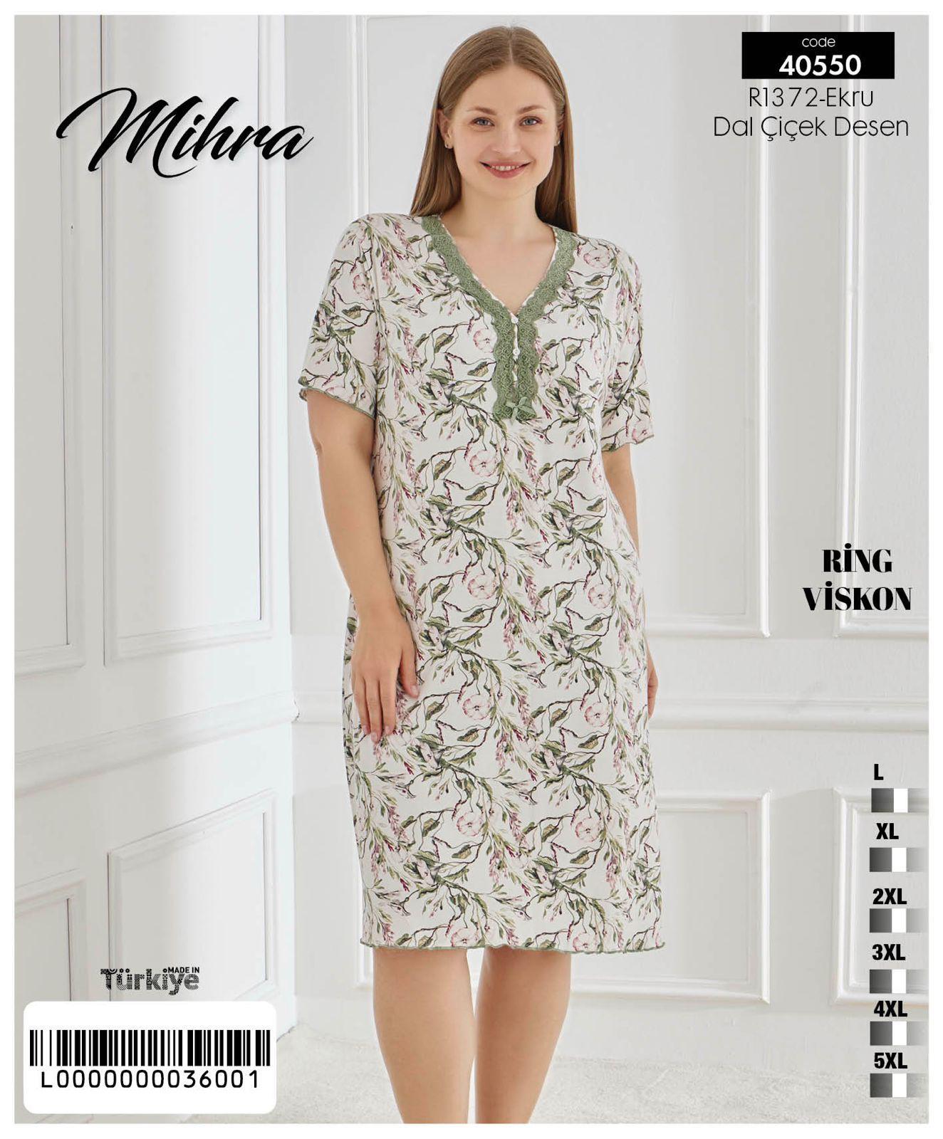 Mihra Viskon Uzun Gecelik PJD0401
