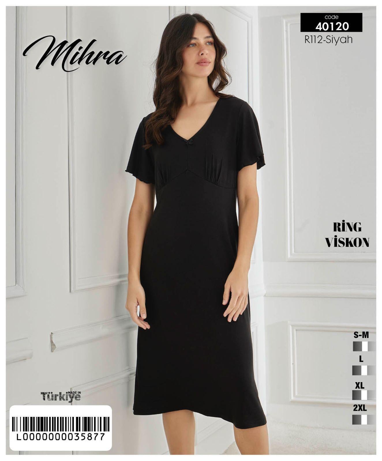 Mihra Viskon Uzun Gecelik PJD0901
