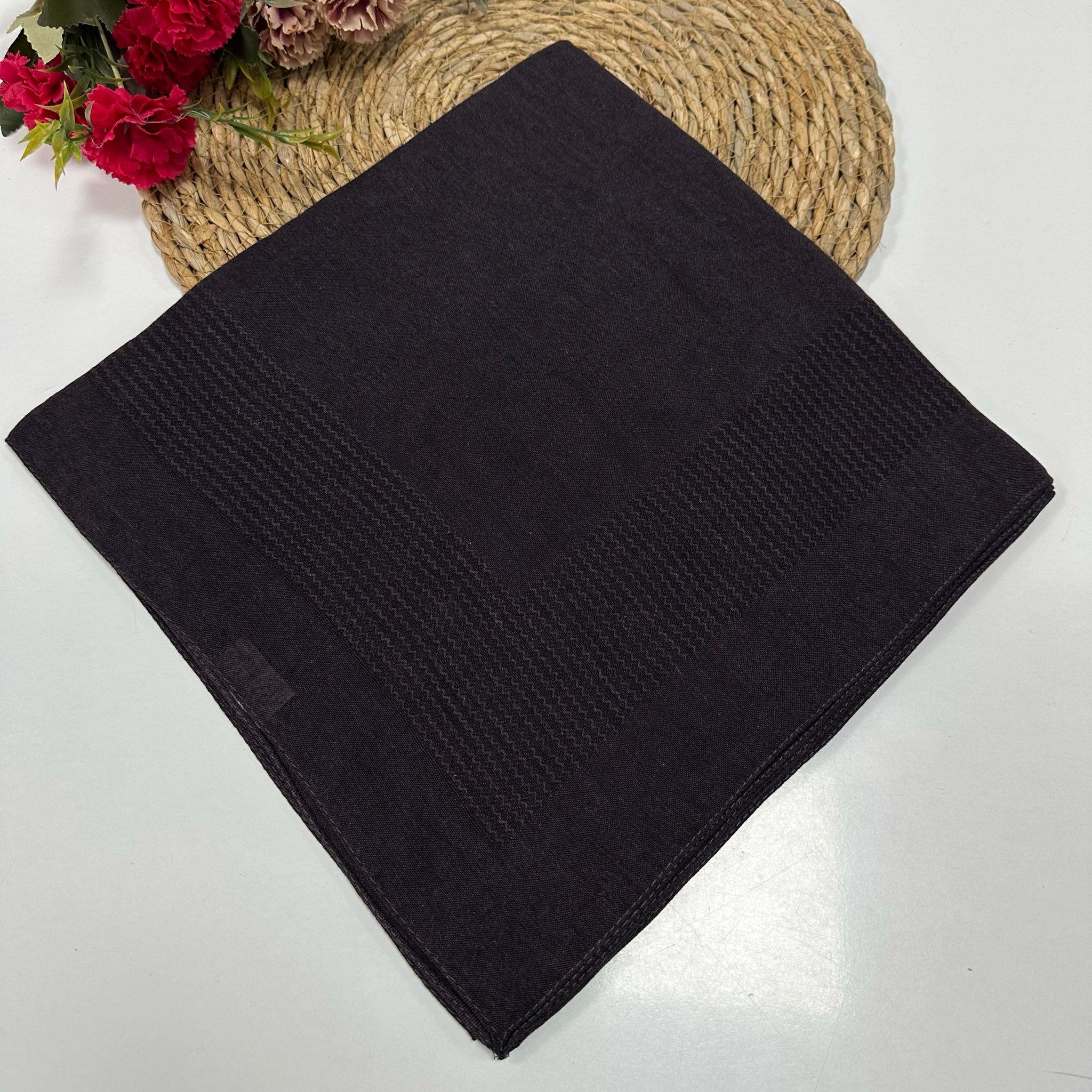 Miray 120 cm Pano Pamuk Eşarp Patlıcan Moru  BYA0406