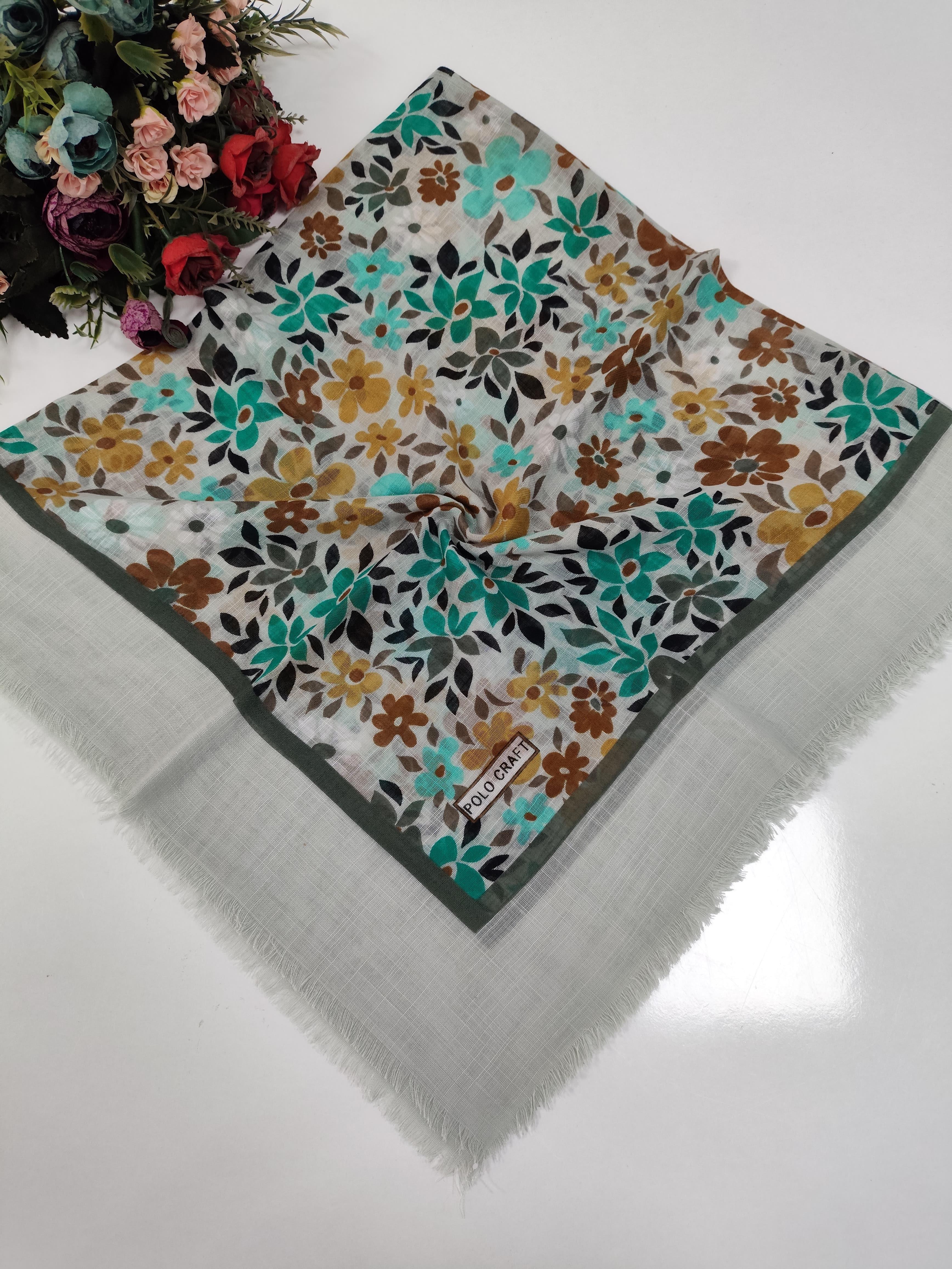 Polo Craft Pamuklu Flamlı Eşarp PFT0603