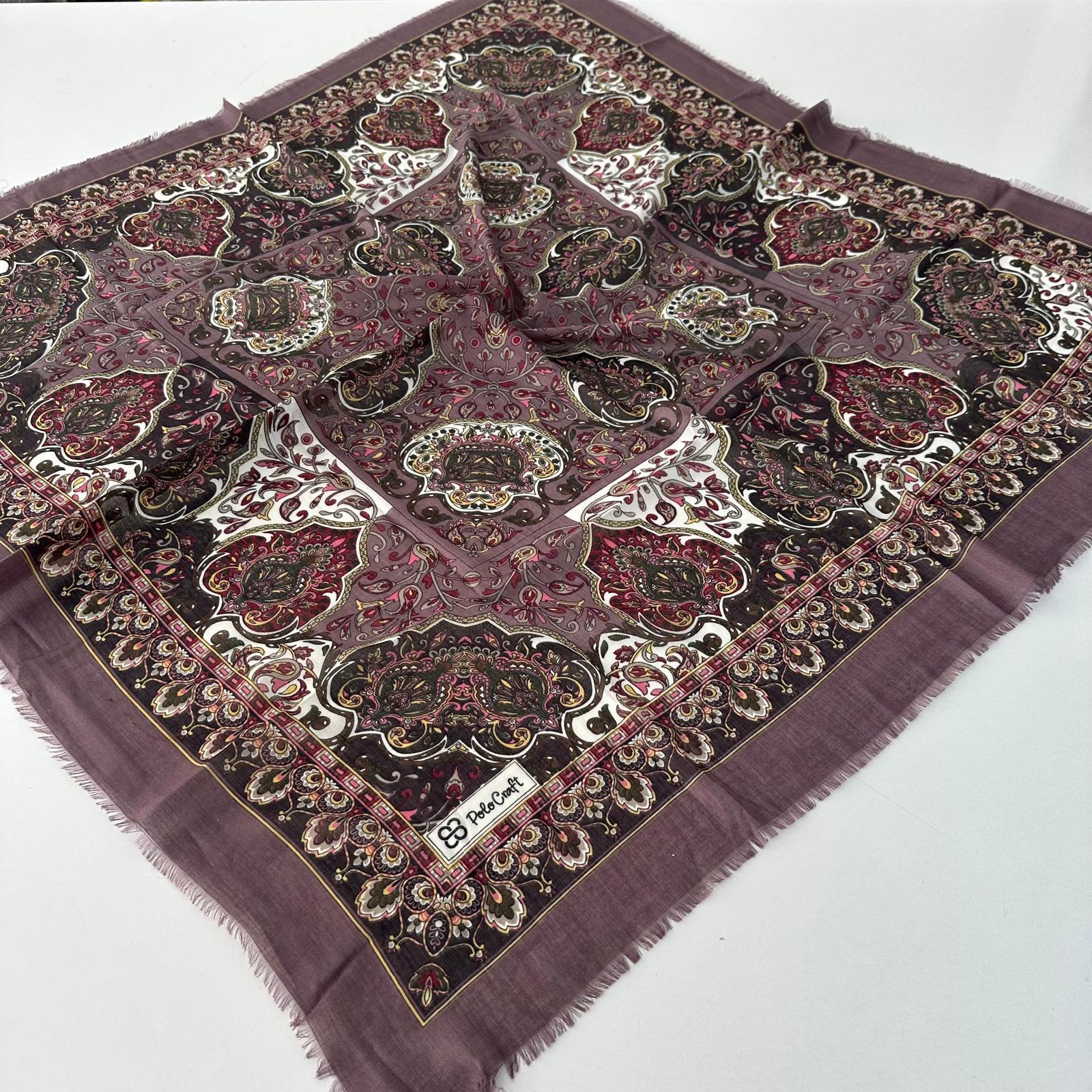 Polo Craft Yazlık Çekme Koton Eşarp Çiçekli PRC0713