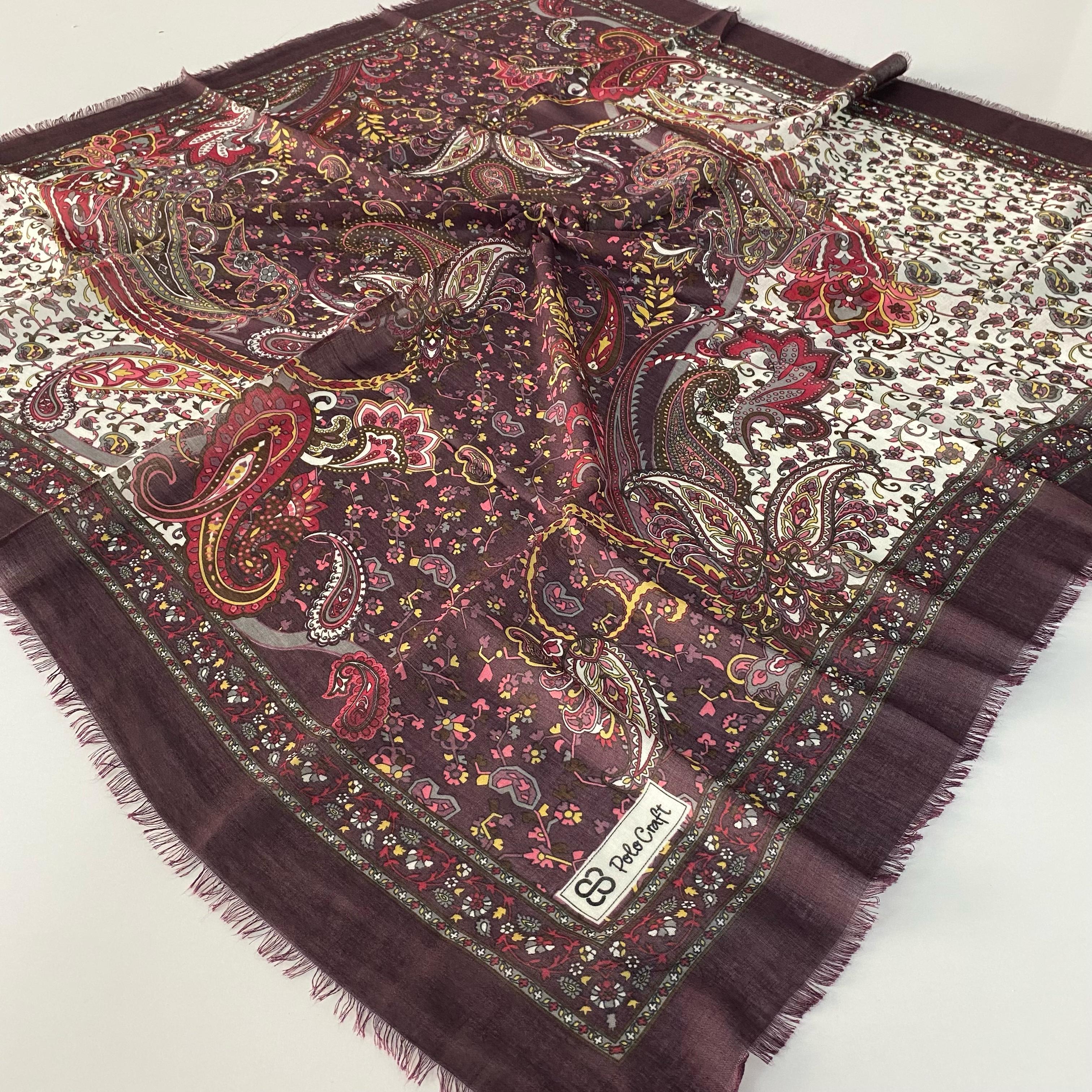 Polo Craft Yazlık Çekme Koton Eşarp Çiçekli PRC0809