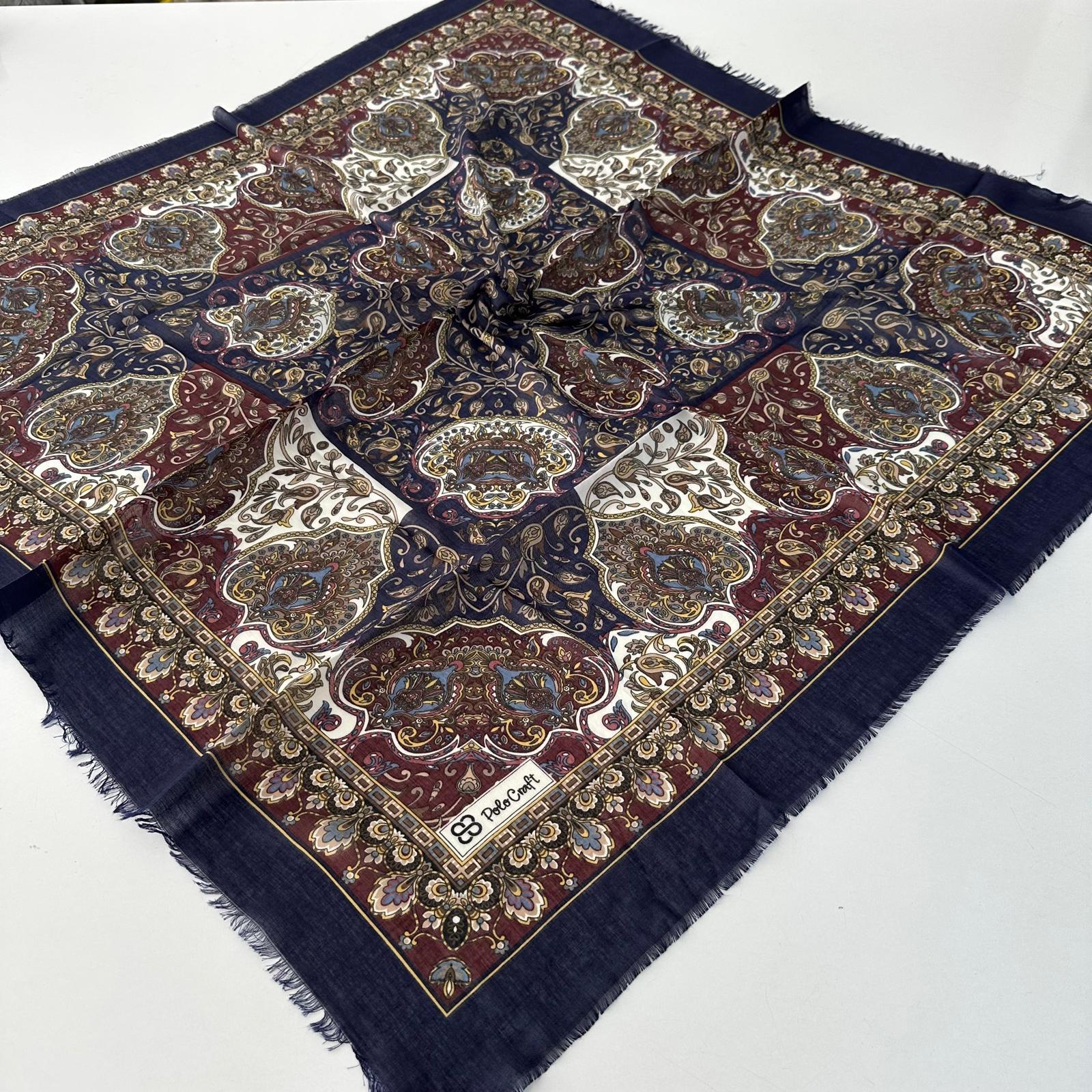 Polo Craft Yazlık Çekme Koton Eşarp Çiçekli PRC0711