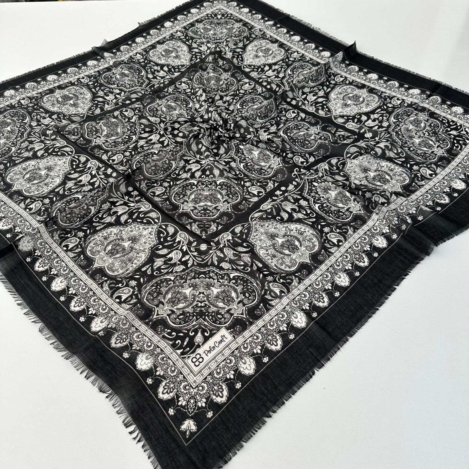 Polo Craft Yazlık Çekme Koton Eşarp Çiçekli PRC0714