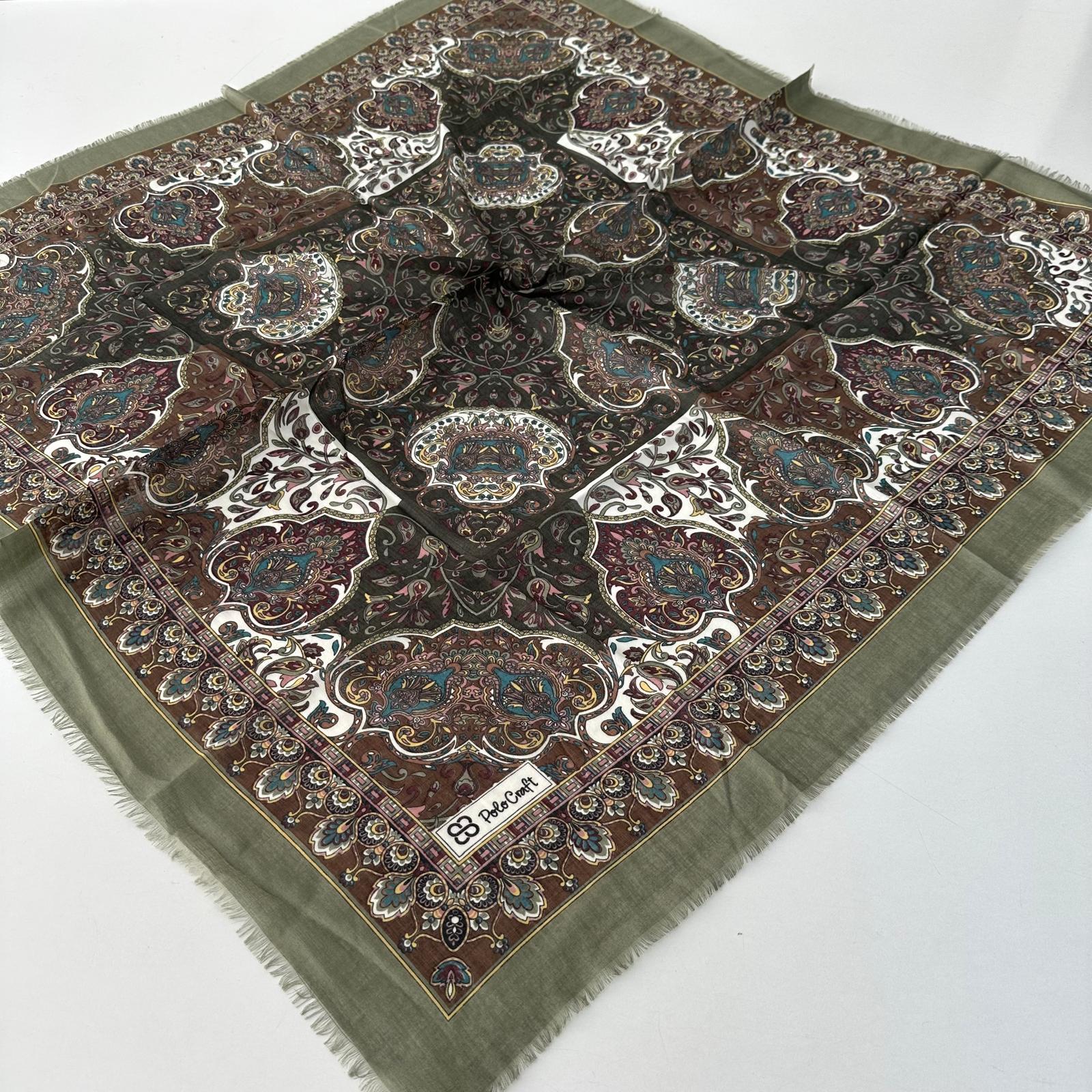 Polo Craft Yazlık Çekme Koton Eşarp Çiçekli PRC0715