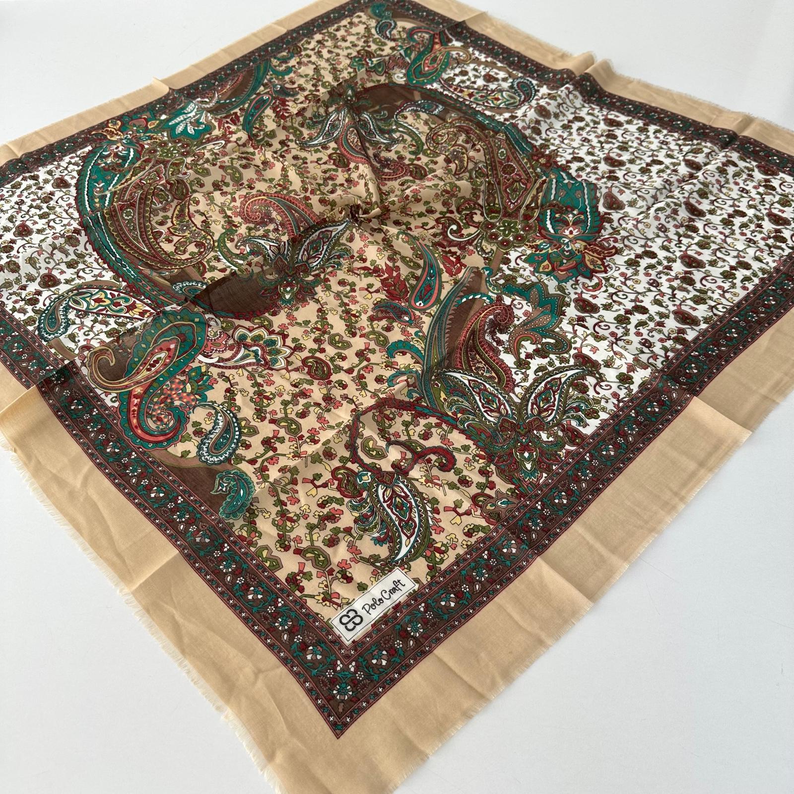 Polo Craft Yazlık Çekme Koton Eşarp Çiçekli PRC0810