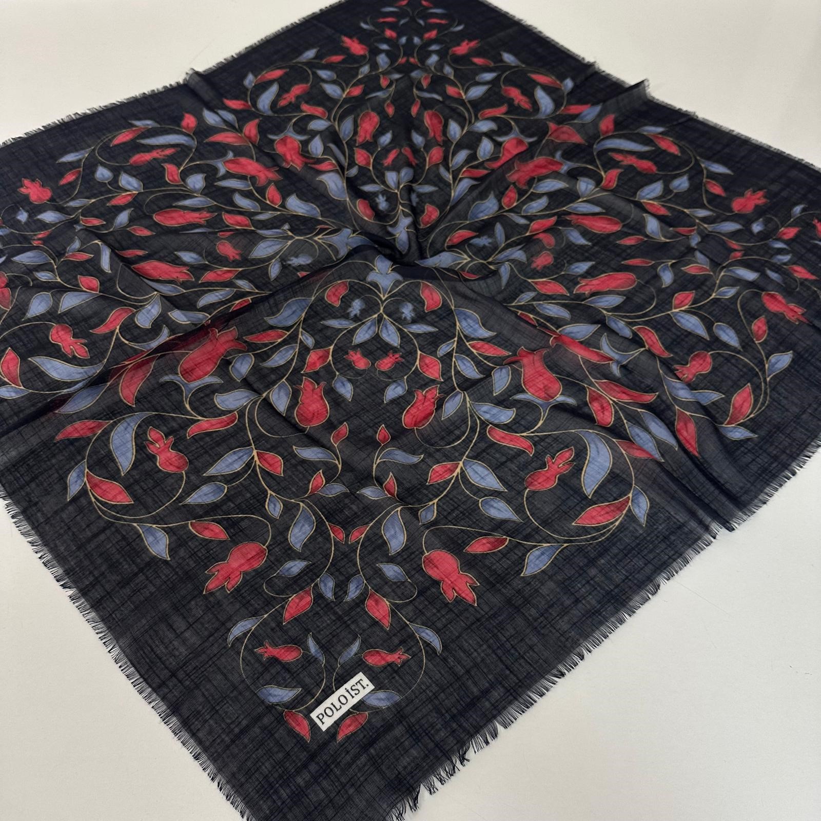 Polo İst. Pamuklu Flamlı Eşarp PFW3923