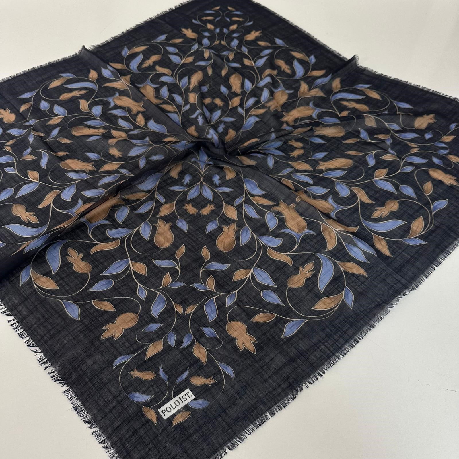 Polo İst. Pamuklu Flamlı Eşarp PFW3902