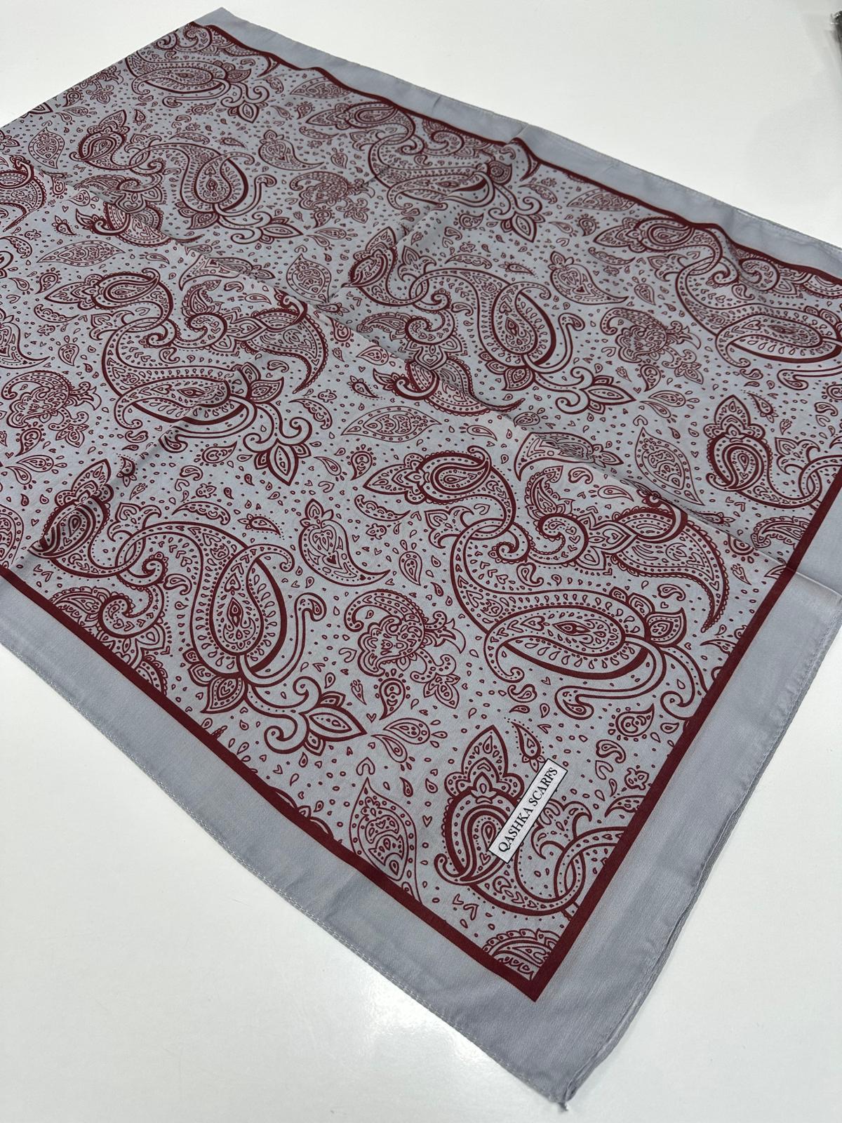 QASHKA Soft Pamuklu Şal Etro Desen LBD1015