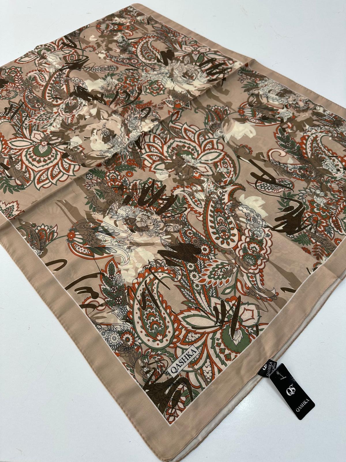 QASHKA Soft Pamuklu Şal Etro Desen LBD1208