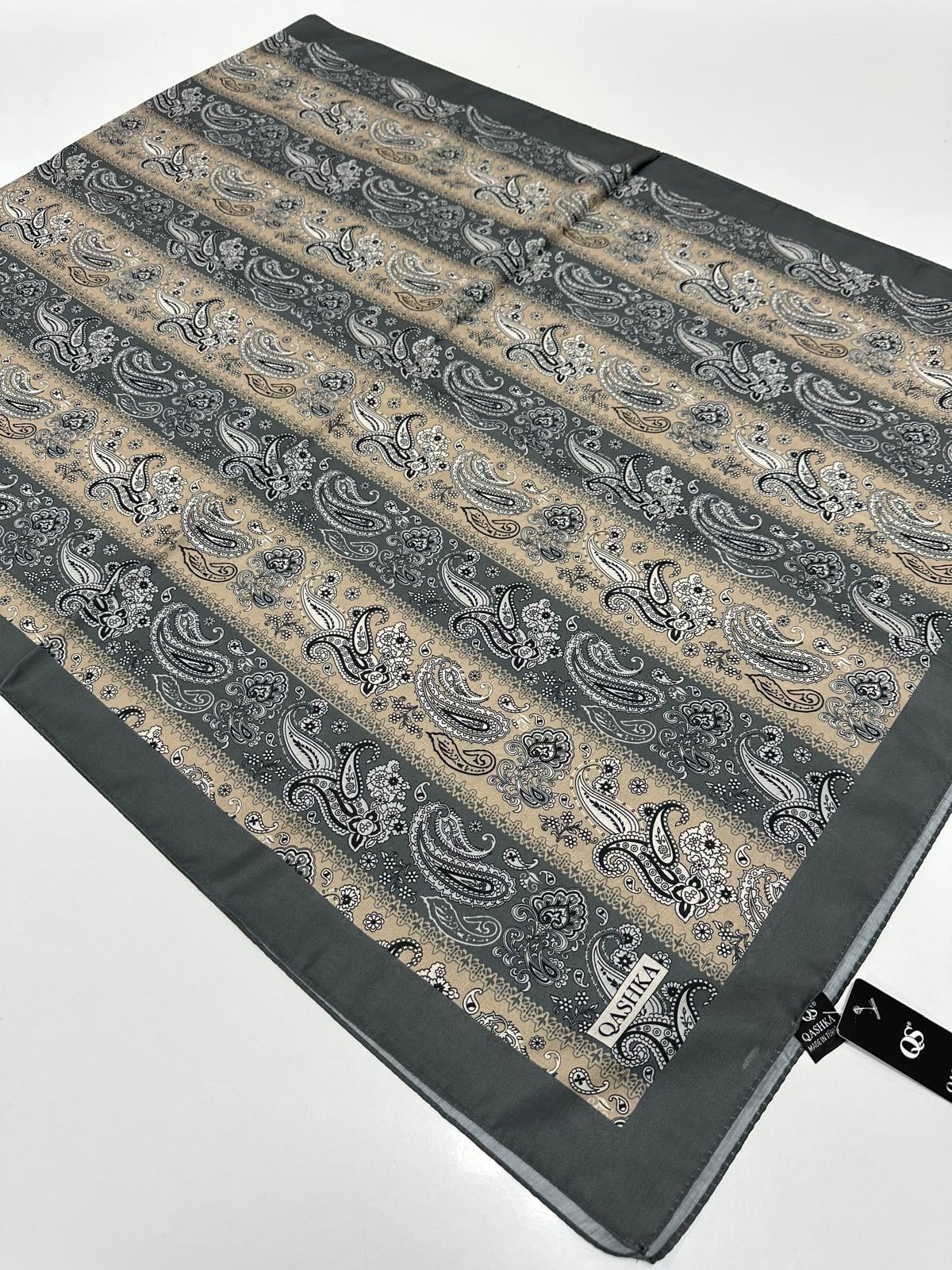 QASHKA Soft Pamuklu Şal Etro Desen LBD0511