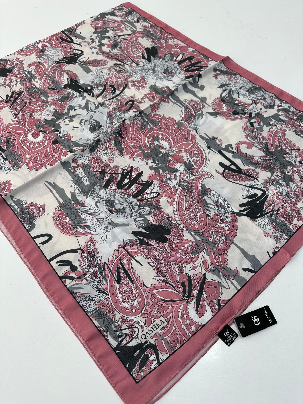 QASHKA Soft Pamuklu Şal Etro Desen LBD1211