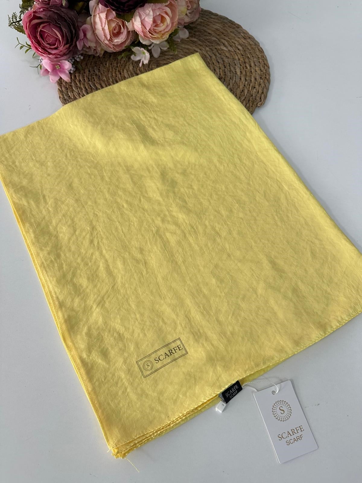 Scarfe Vual Şal Limon Sarısı VH0416