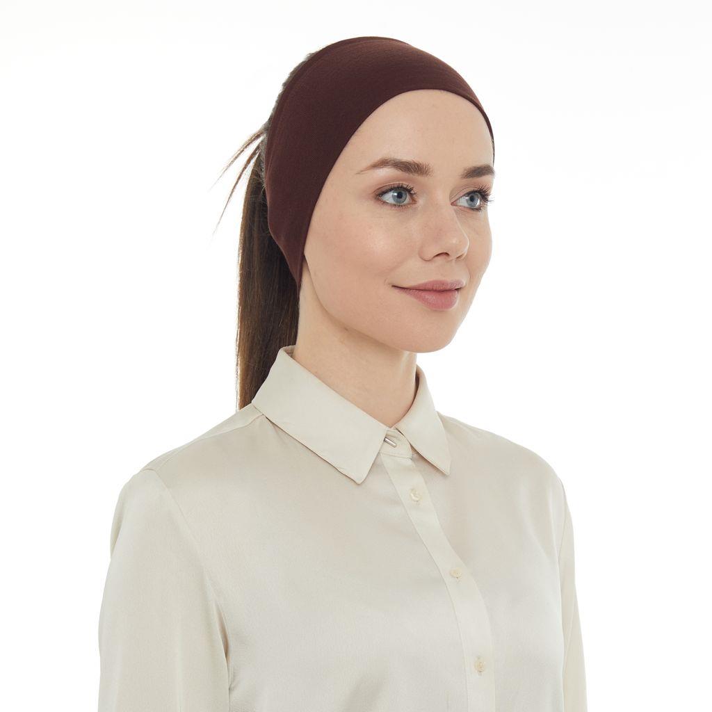 Silikonlu Bandana Kahverengi  BXA0112