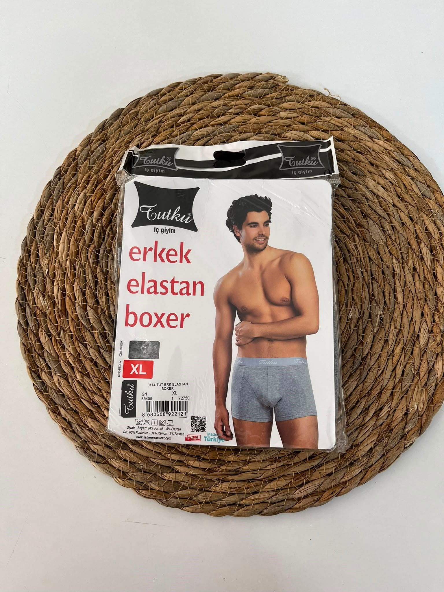 Tutku Elestan Boxer  Gri ALT0402