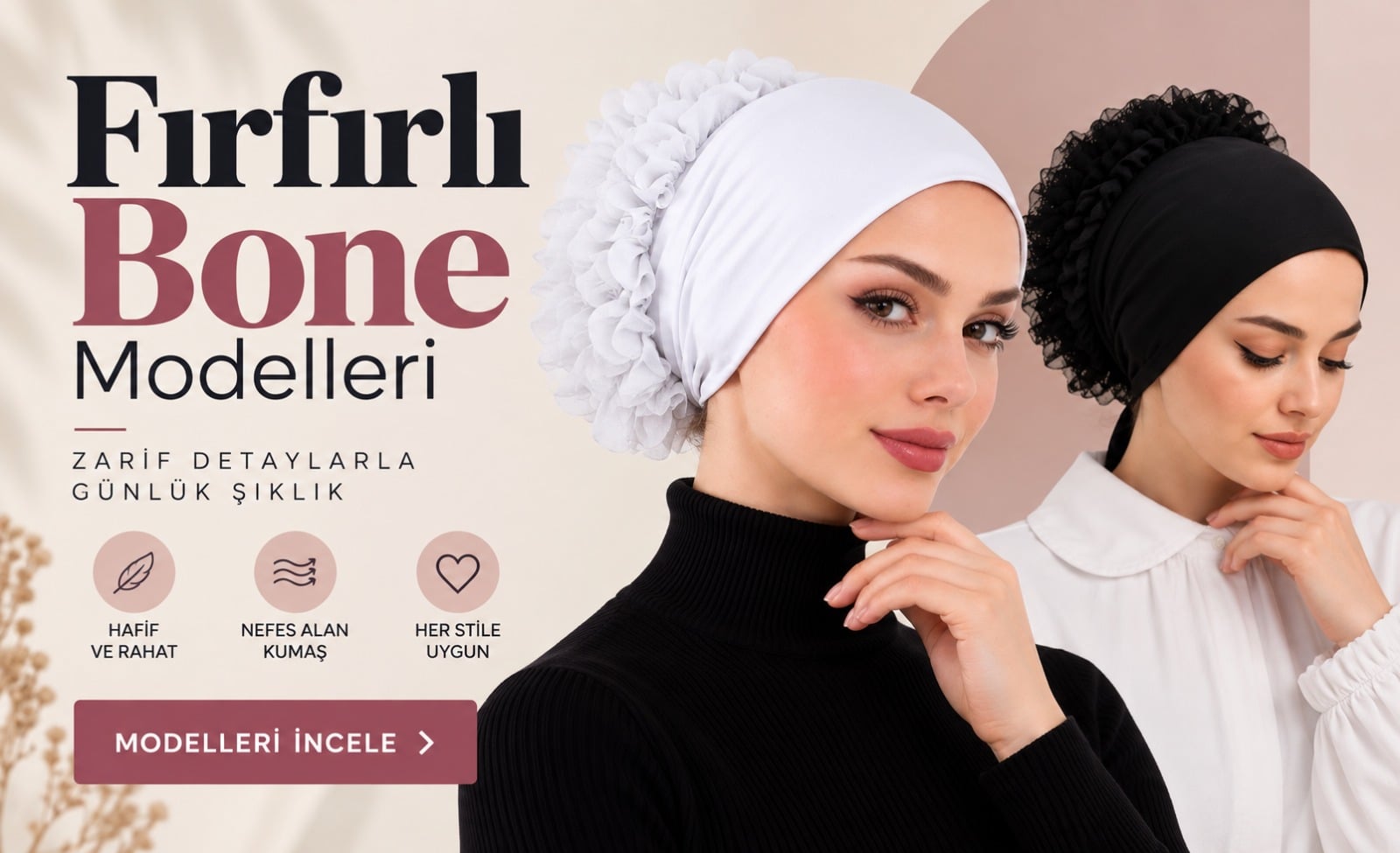 fırfırlı bone