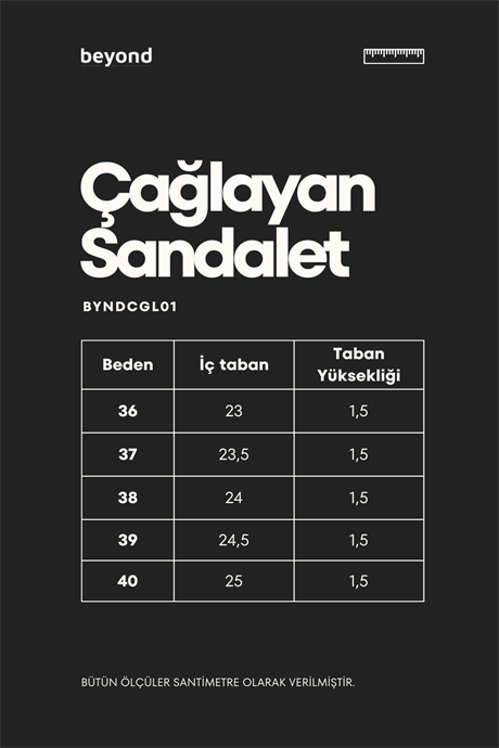 Beyond Kadın Bej Deri Sandalet BYNDCGL01