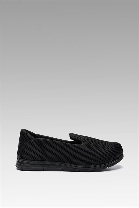 Siyah Yumuşak Topuk Destekli Rahat Taban Günlük Casual Spor Babet Ayakkabı Byndoz01