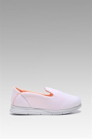 Beyaz Yumuşak Topuk Destekli Günlük Casual Spor Babet Ayakkabı Byndoz01