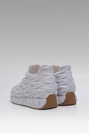 Breezy Paraşüt Kumaş Sneaker Spor Ayakkabı Beyaz