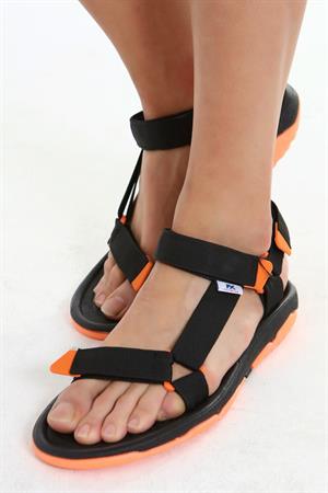 Fx Siyah-turuncu Erkek Cırtlı Trekking Sandalet