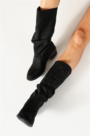 Siyah Alora Topuklu Çizme