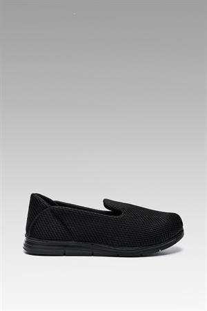 Siyah Yumuşak Topuk Destekli Rahat Taban Günlük Casual Spor Babet Ayakkabı Byndoz01