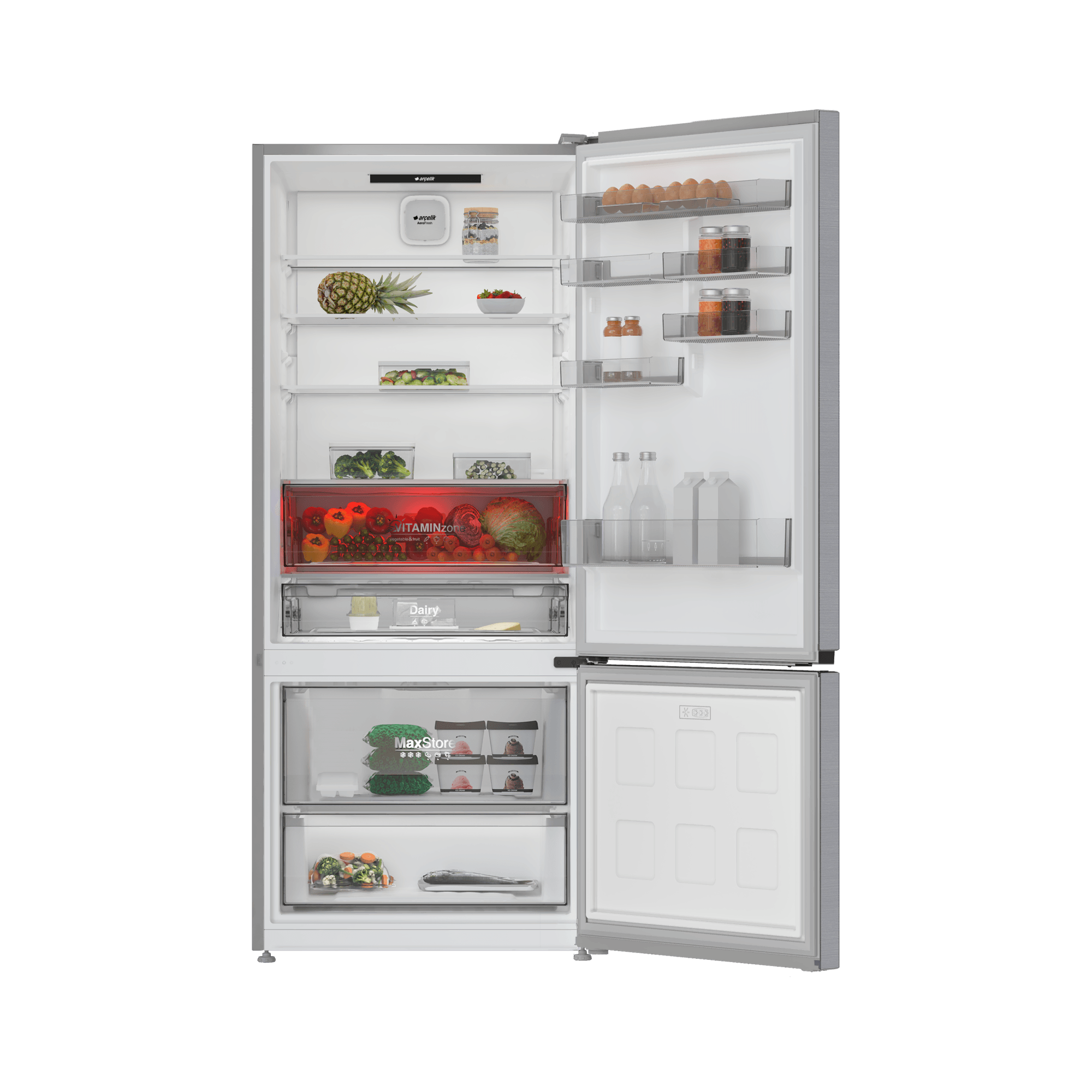 Arçelik 278550 EI Fit Alttan Donduruculu Buzdolabı