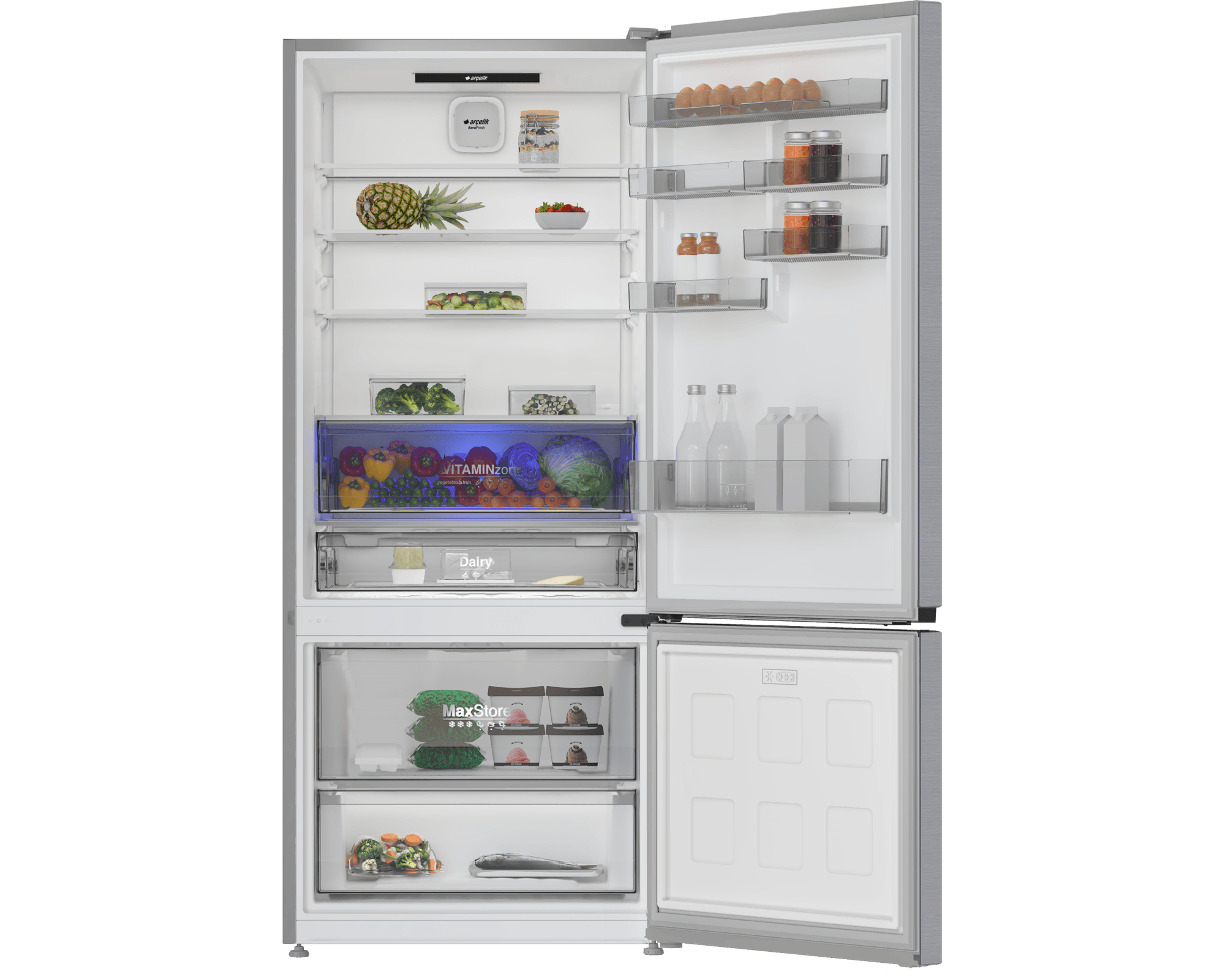 Arçelik 278550 EI Fit Alttan Donduruculu Buzdolabı