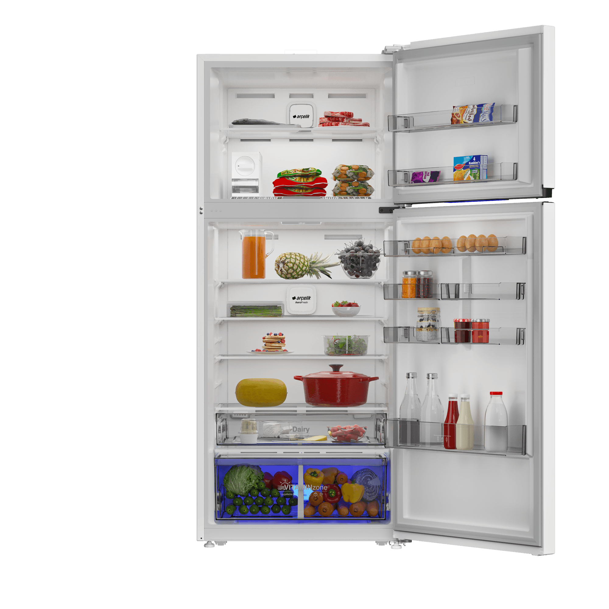 Arçelik 578557 EB MaxiFit Üstten Donduruculu Buzdolabı