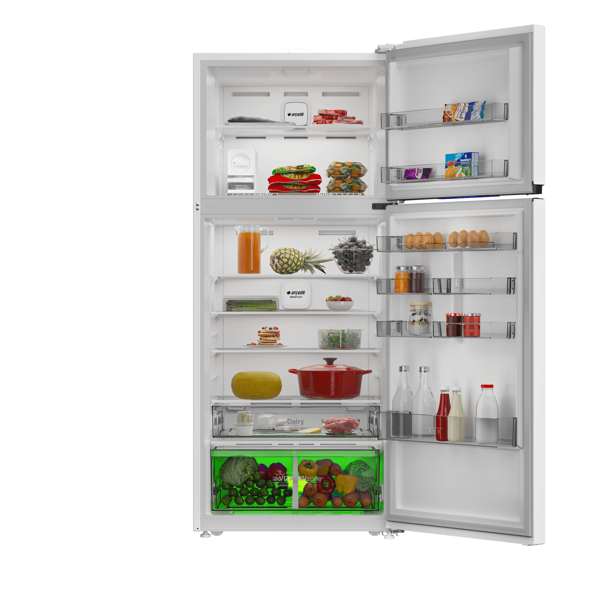 Arçelik 578557 EB MaxiFit Üstten Donduruculu Buzdolabı