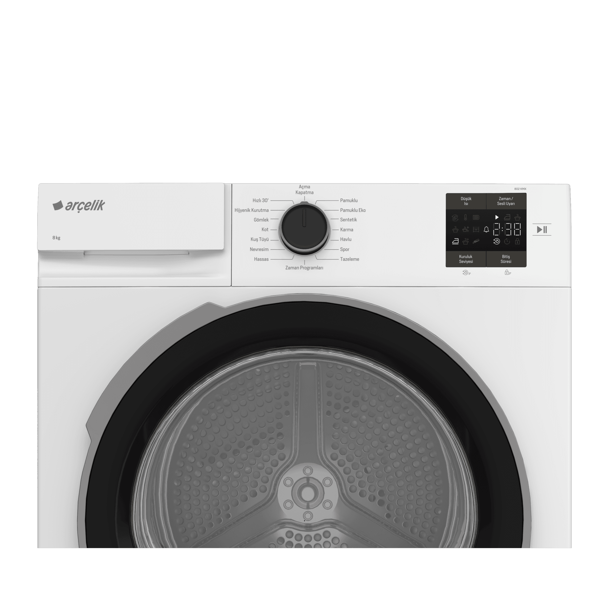 Arçelik 802 KMX 8 Kg Kurutma Makinesi