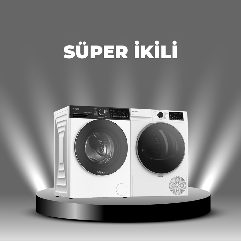 Arçelik Çamaşır & Kurutma Fırsat Set 3 (10140 PMF - 1000 KMX)