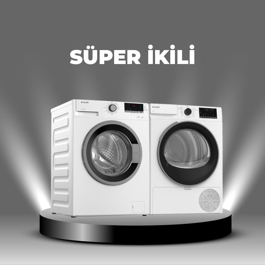 Arçelik Çamaşır & Kurutma Makinesi Paketi 16 (9100 M - 900 KMX)