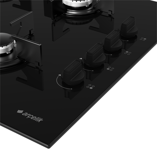 Arçelik OCD T 601-1 ES Gazlı Cam Tablalı Ocak