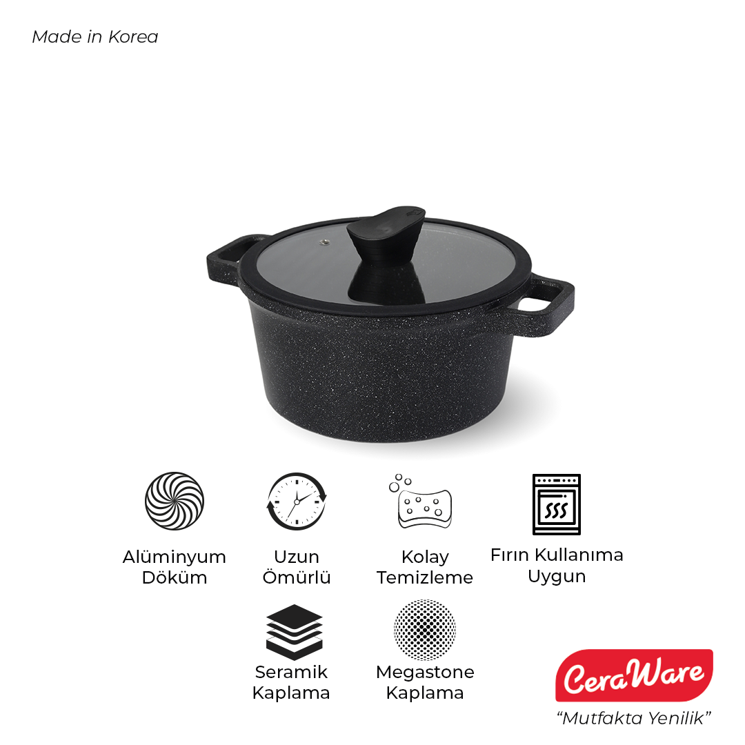 Ceraware Handle Çıkarılabilir Tava ve Tencere Tutma Sapı Siyah