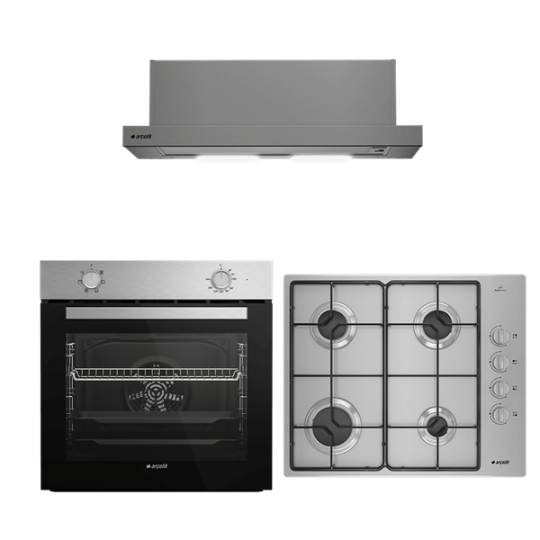 ARÇELİK EKONOMİK INOX SET (P 181 TG - AFM 130 I - OMD D 611 EI)