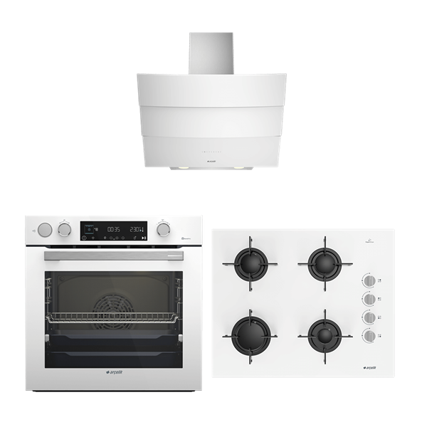 Arçelik Beyaz Ankastre Cam Set (P 13 YEB - OCD T 651 EB - AFC 470 B)