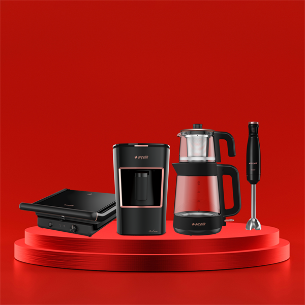 Arçelik Resital 4lü Set 2 (TM 6046 CS - CM 6964 S - RHB 6050 CS - K 3300 SİYAH)