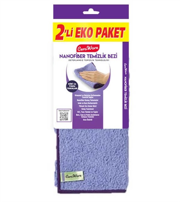 Ceraware Nanofiber Temizlik Bezi (Çiftli)