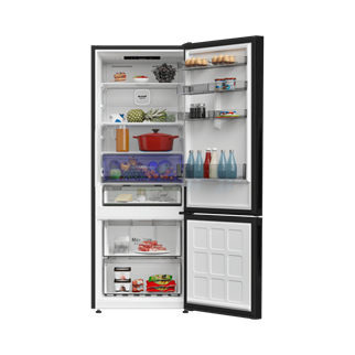 Arçelik 270475 IESC AI Siyah Cam Alttan Donduruculu Buzdolabı