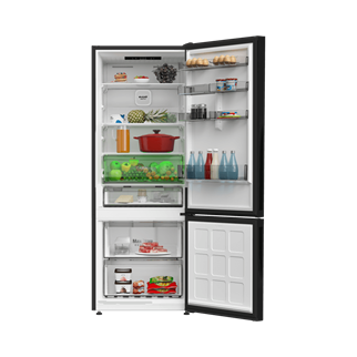 Arçelik 270475 IESC AI Siyah Cam Alttan Donduruculu Buzdolabı