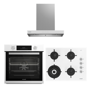 Arçelik Beyaz Ankastre Set (P 76 EYB - OCD T 651 DWB - AFM 340 B)
