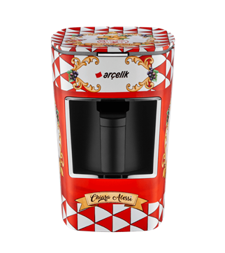 Arçelik Chiara Alessi K 3300 CR Capri Red Türk Kahve Makinesi