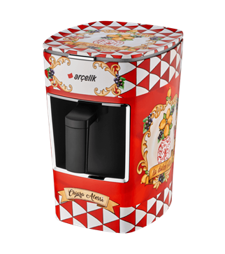 Arçelik Chiara Alessi K 3300 CR Capri Red Türk Kahve Makinesi